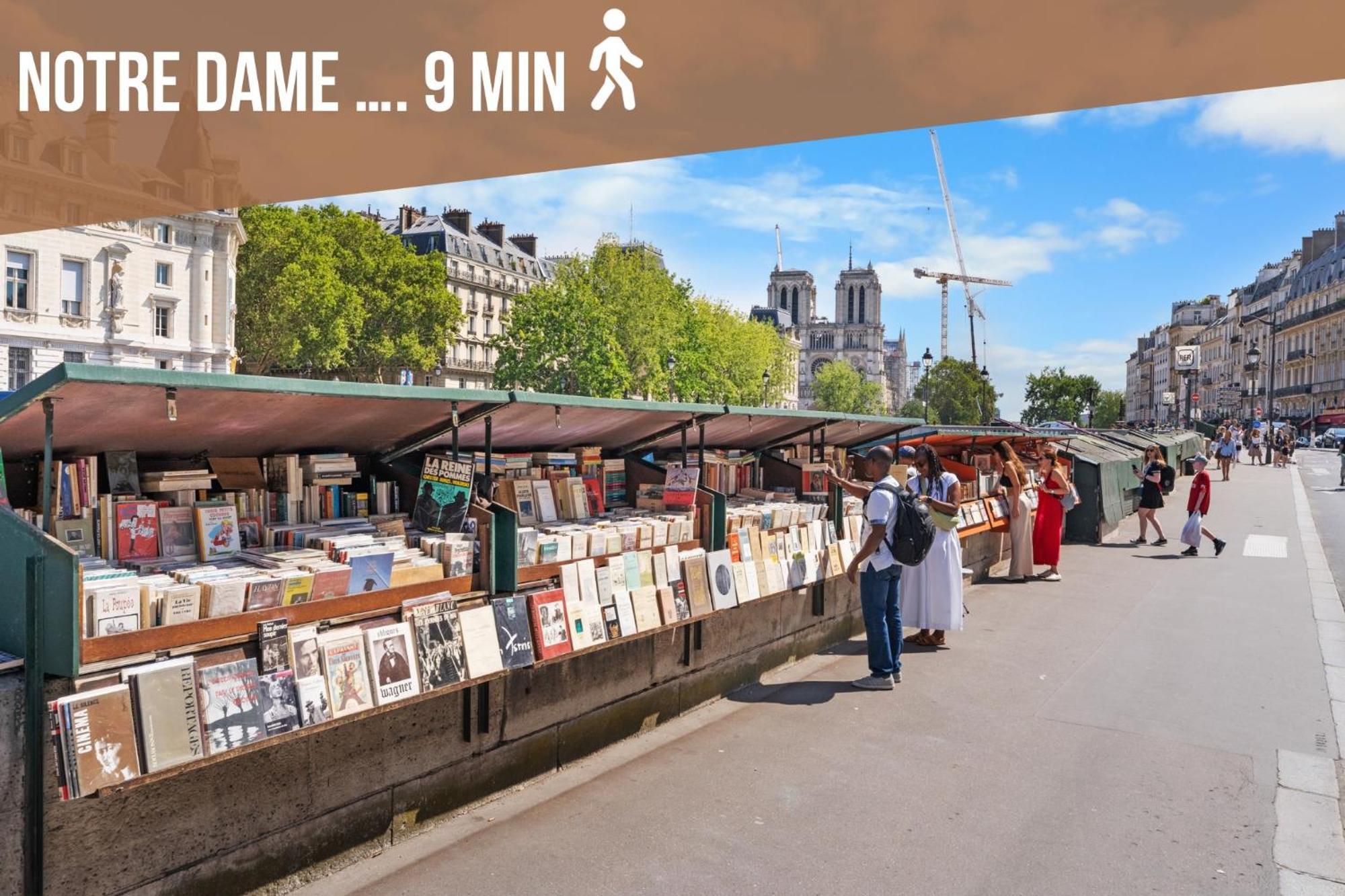 Appartement Cosy A 9 Min A Pied De La Cathedrale Notre Dame Paryż Zewnętrze zdjęcie